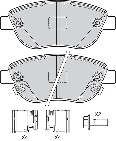 BRAKE PADS FIAT 500L 2012 2018 FR